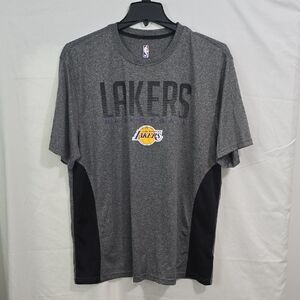 UNK NBA Los Angeles Lakers Mens XXL Gray Short Sleeve Performance Tee
